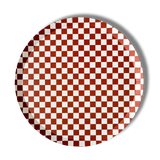 Premium Checkered Red Plate (8pcs)
