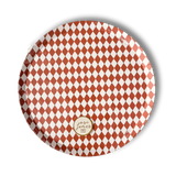 Premium Orange Bavarian Check Plate, (8pcs)