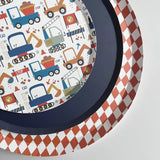 Premium Orange Bavarian Check Plate, (8pcs)
