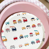 Premium Pink Bavarian Check Paper Party Plate (8pcs)