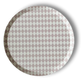 Premium Pink Bavarian Check Paper Party Plate (8pcs)