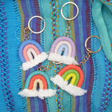 Cutie Pastel Rainbow Keychain and Bag Charm