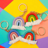 Cutie Pastel Rainbow Keychain and Bag Charm