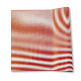 Red Striped Paper Table Runner – 19.5” x 150” | Disposable Party Table Décor