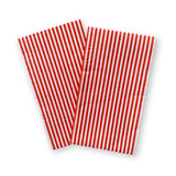 Red & White Candy Stripe Guest Napkins (24pcs)