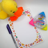 Retro, Funky, 70s & 90s Nostalgia 5x7" Notepad