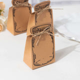 Mini Mason Jar Favor Boxes with Jute Ties (25 Pack)