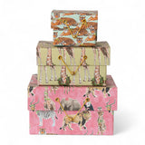 Handmade Safari Animal Recycled Gift Boxes | 3 Sizes