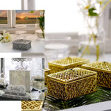 Vintage Rectangular Candy Boxes, Gold (12 Pack)