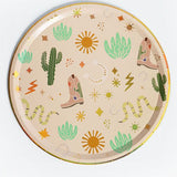 Western Cowboy Paper Plates – Boots, Cactus & Snake Catcher Design (x 12)
