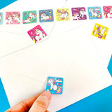 Unicorn Stickers 100 Stickers/Dispenser, Pack of 1, 6 or 12 Dispensers