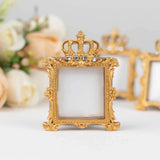 Royal Crown Mini Photo Frames, Gold (4 Pack)