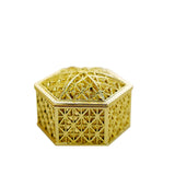Vintage Hexagon Candy Boxes, Gold (12 Pack)