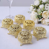 Fillable Ornate Candy Containers, Gold (12 Pack)