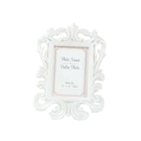 Vintage Baroque Mini Photo Frames, White (4 Pack)