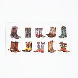 Cowboy Boot Temporary Tattoos - 10 pack