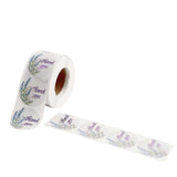 Lavender Thank You Stickers (Roll of 500)