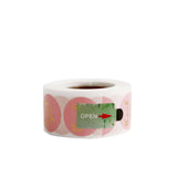 Gold Foil Thank You Stickers on Pink (Roll of 500)