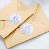 Lavender Thank You Stickers (Roll of 500)