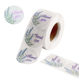 Lavender Thank You Stickers (Roll of 500)