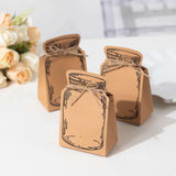 Mini Mason Jar Favor Boxes with Jute Ties (25 Pack)