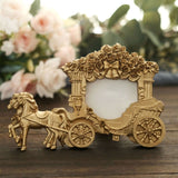 Horse Carriage Photo Frame, Gold (7")