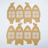 Gold Lace Favor Boxes with Butterfly Top (25 Pack)