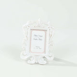 Vintage Baroque Mini Photo Frames, White (4 Pack)