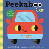 Peekaboo: Car: (An Interactive Board Book for Babies & Toddlers with Mirror & Sliders to Push, Pull, or Turn. Cute Artwork Includes a Truck, Bus, Tool - Board Book